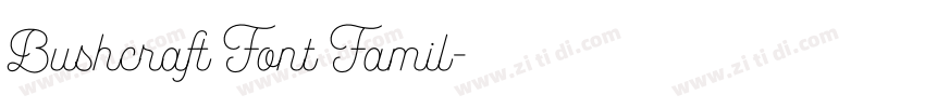 Bushcraft Font Famil字体转换